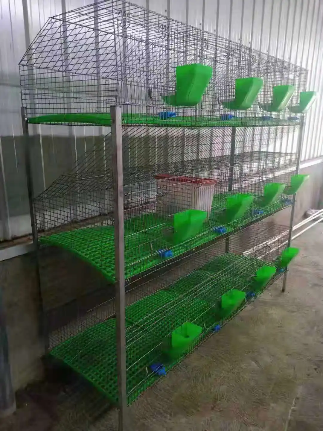 24 cell  H type hot dip galvanized wire mesh indoor rabbit cage layer automatic rabbit cage supplies