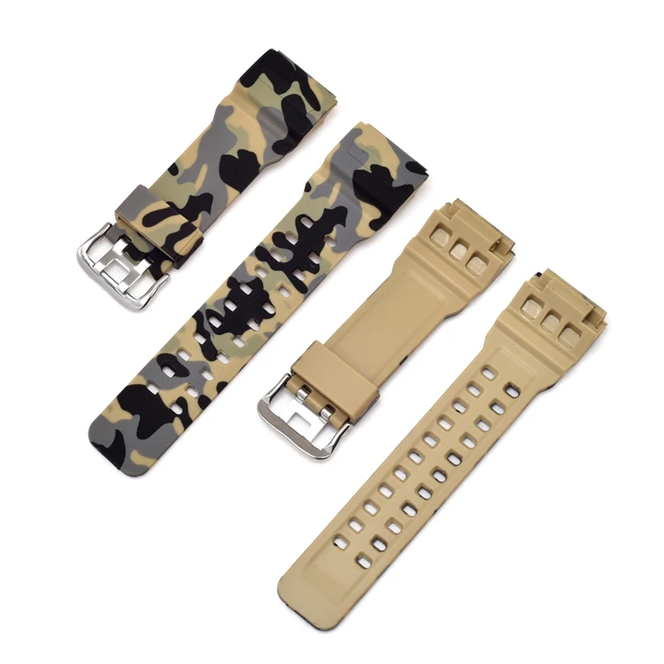 LAIHE Elastic Silicone Sports Watch Band Strap Watch Rubber Straps For GG-1000/GWG-100/GSG-100