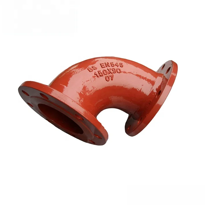 EN 545 DI flanged FBE ductile cast iron pipe fitting price