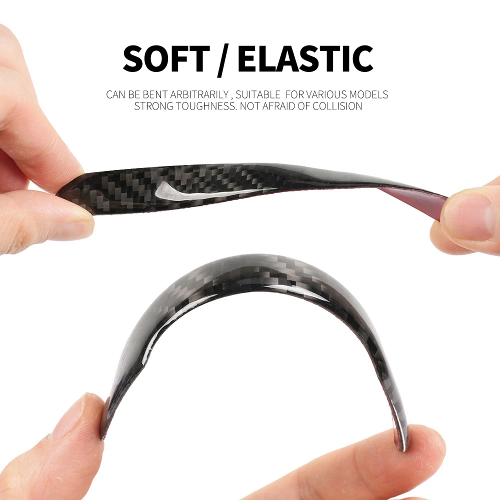 Carbon Fiber Car Door Guard Sticker with Epoxy Carbon Fiiber Vehicle Door Handle Protector Door Protective Sticker