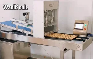 Ultrasonic Biscuit Cutting Machine Use in Big Factory Cereal Bar Cutter Commercial Mechanical Bakery