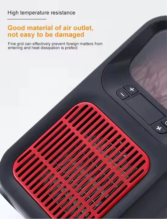 Portable 900W LED Lamp Heater PTC Heating Element Mini Hanging Wall Plug-In for Bedroom Decor Desktop Installation