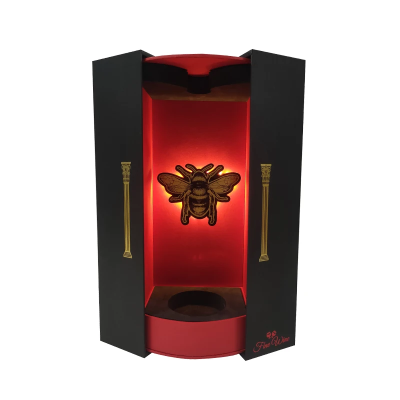 factory luxury custom printed cardboard wine packaging gift box packing box