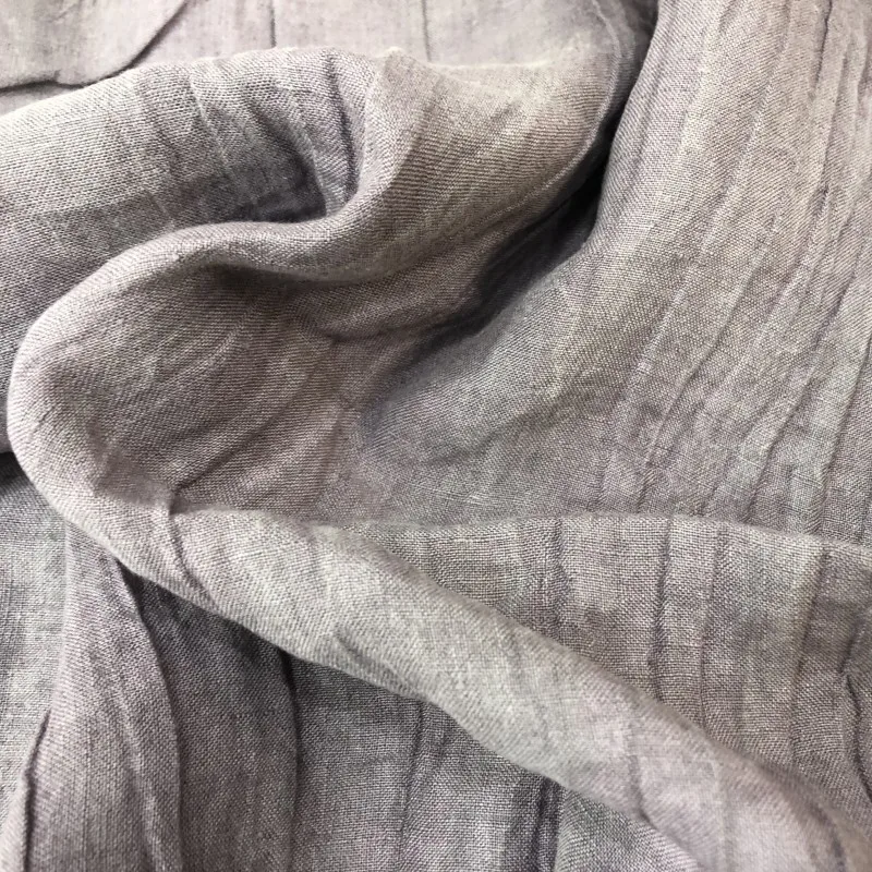 Fine 100% Flax Linen Yarn Dyed Woven Fabric