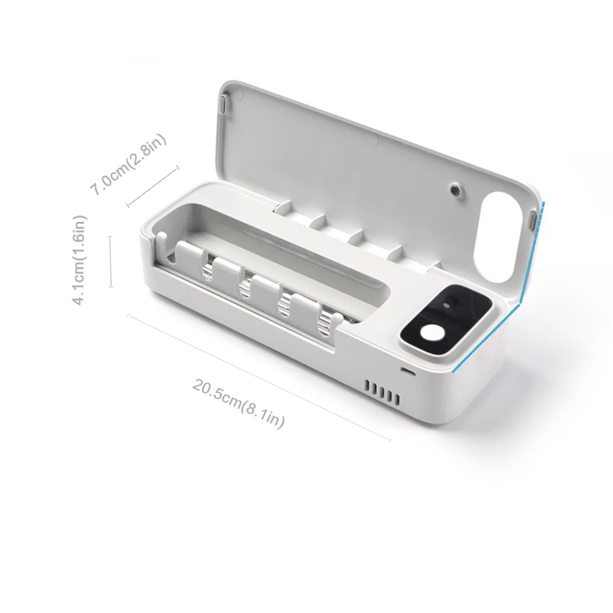 Hot Selling Rechargeable Toothbrush Storage Sterilizer Box UVC Light Toothbrush Sanitizer Holder  smart toothbrush sterilizer