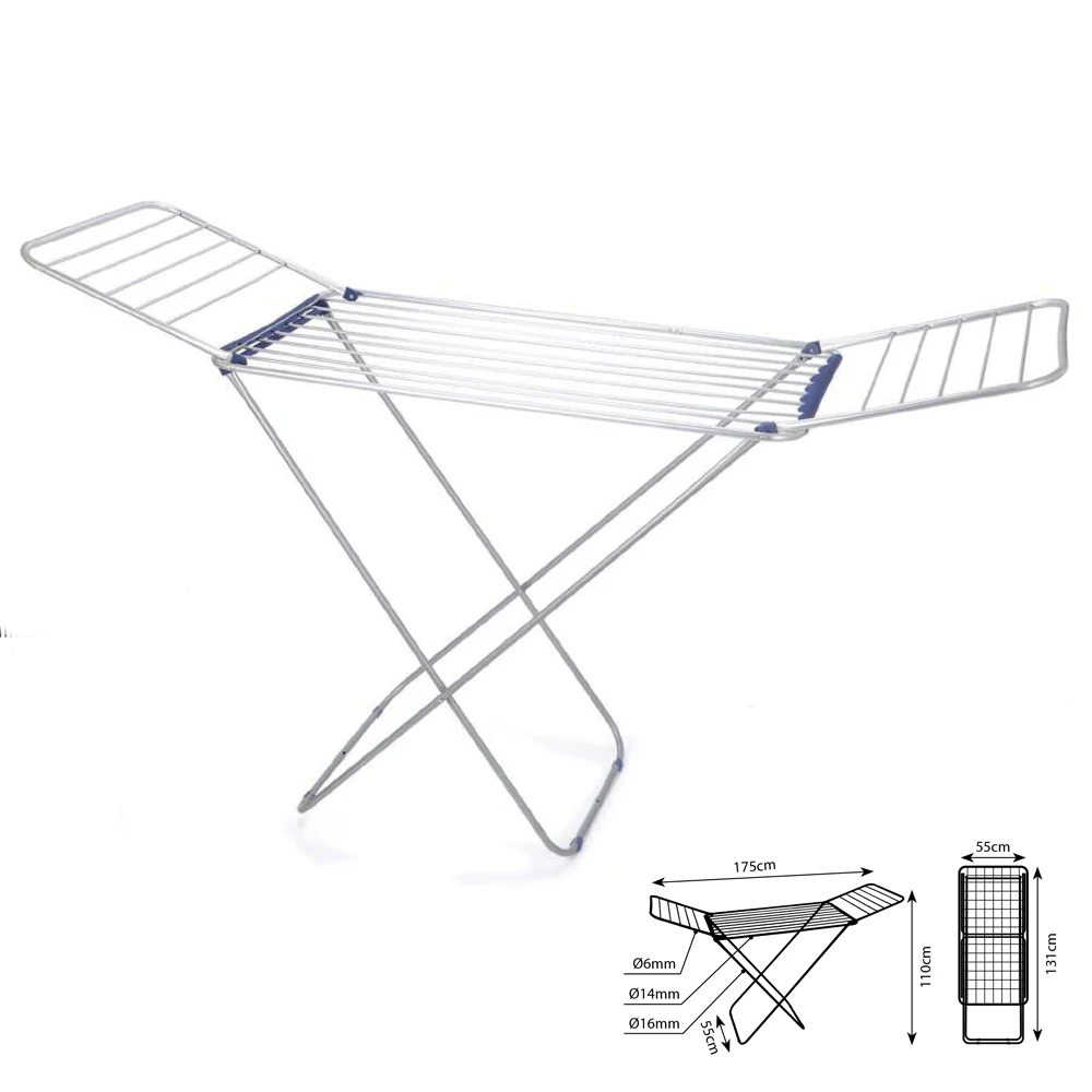 hanging clothes drying rack hanger laundry foldable aluminium clothes drying rack clothes with wheels rolling collapsible