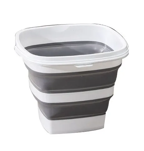Promotional Price Collapsible Water Silicone Plastic Foldable Bucket For Travel Car