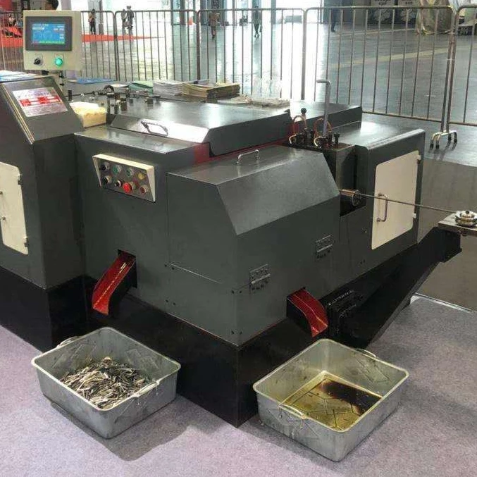 Automatic high speed six  station bolt nut making machine with PLC  computer control