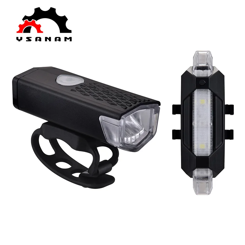 Outdoor USB Bike Light Rechargeable Bicycle Front Light Lamp Headlight Flashlight Bicycle Light Cycling LED Flashlight Lantern