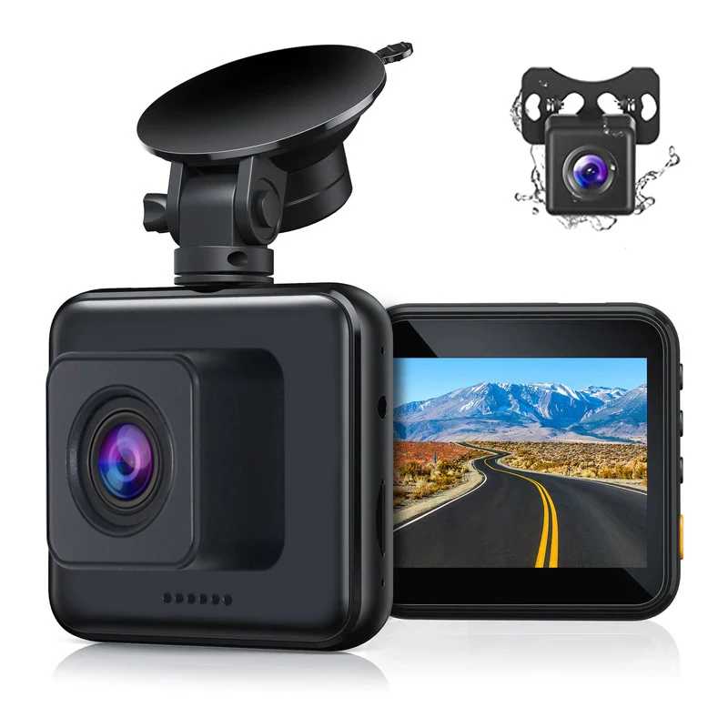 Hot selling Car Dual Dash Cam 2 inch LCD FHD 1080p Dual Lens Front and Rear DVR Video Recorder Car Camera