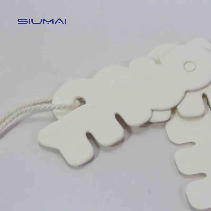 Customize Garment Swing Tags Clothes Label Print Name Logo Plastic Hang Tag With String Paper Hangtags For Clothing Own Logo