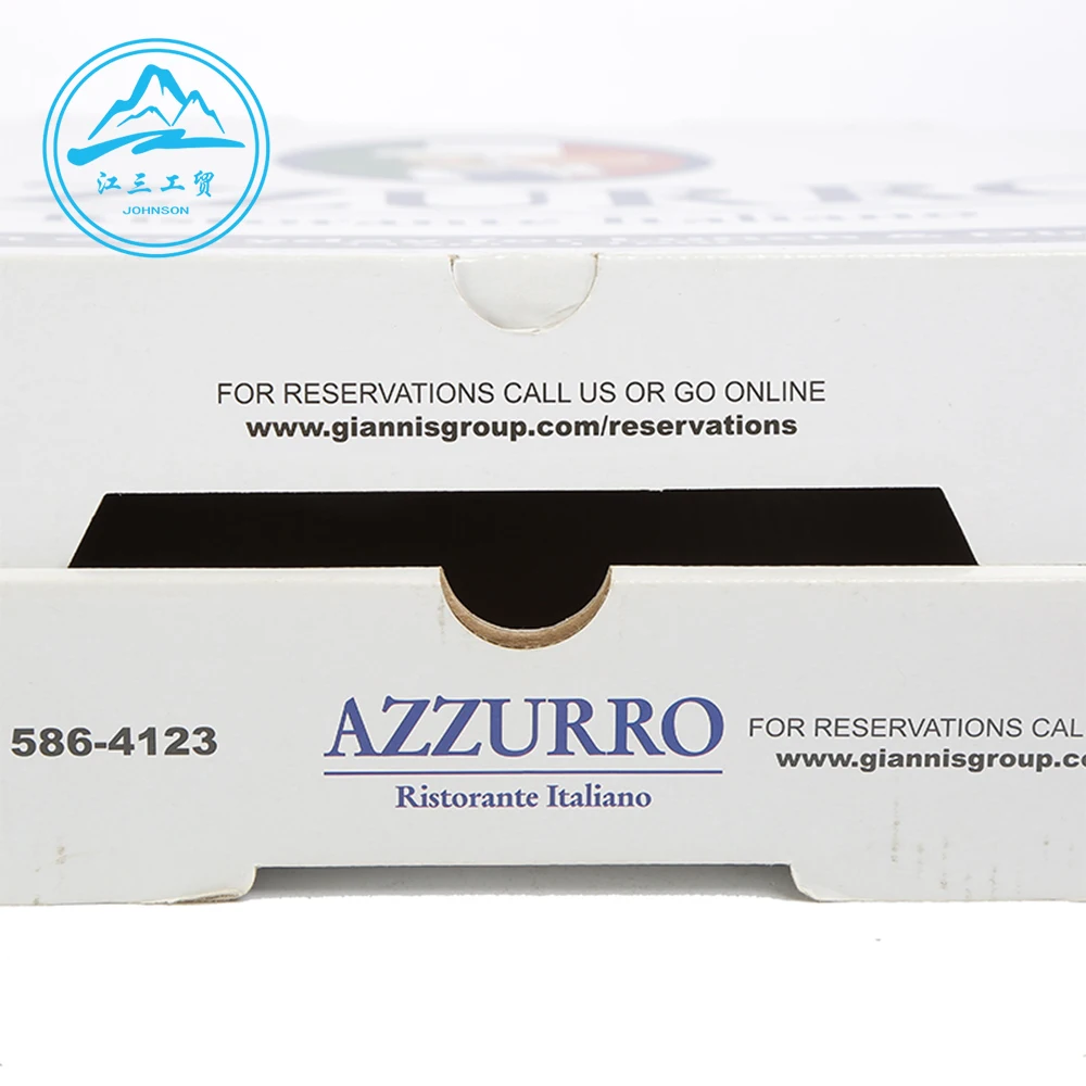 Custom 8 12 14 28 Inch With Logo Carton Take A Way Karton Corrugatedfood box for restaurant Pack Boite Kutusu Pizza Boxes