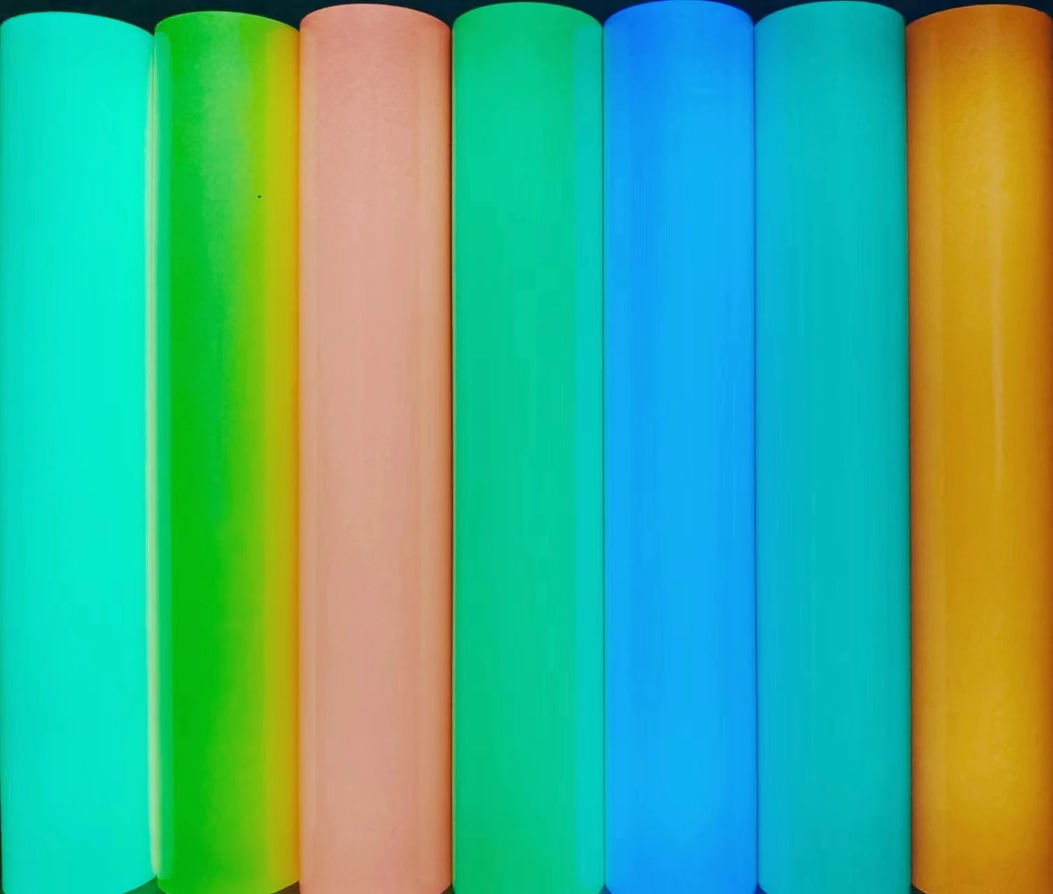 night dark in glow tape vinyl printable in the dark heat transfer vinyl paper tape roll for t shirt printing