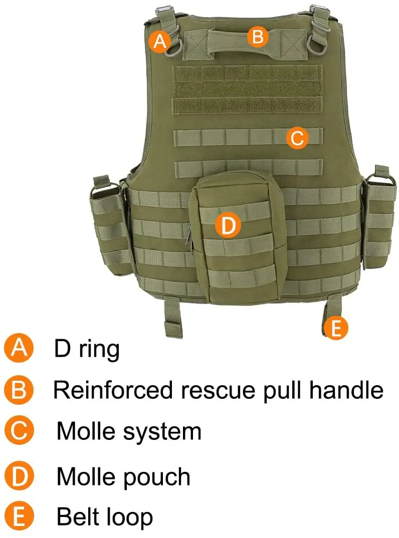 wholesalers suppliers Hot Sale Custom Made Heavy Duty Military Forces Tactical Vest Combat Gears