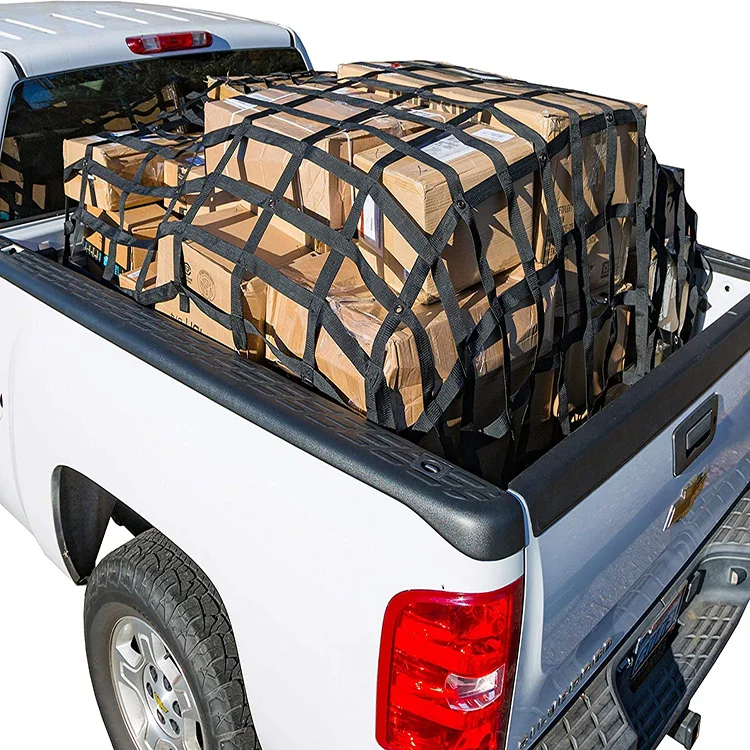 Nylon/Polyester pickup truck bed cargo net Webbing Cargo Net