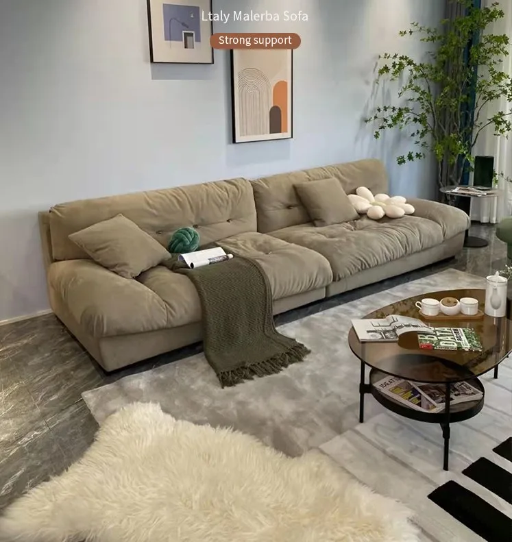 Soft Sofa Couch Modern living room sofa set duck feather sectional 3 2 1 sofa couch