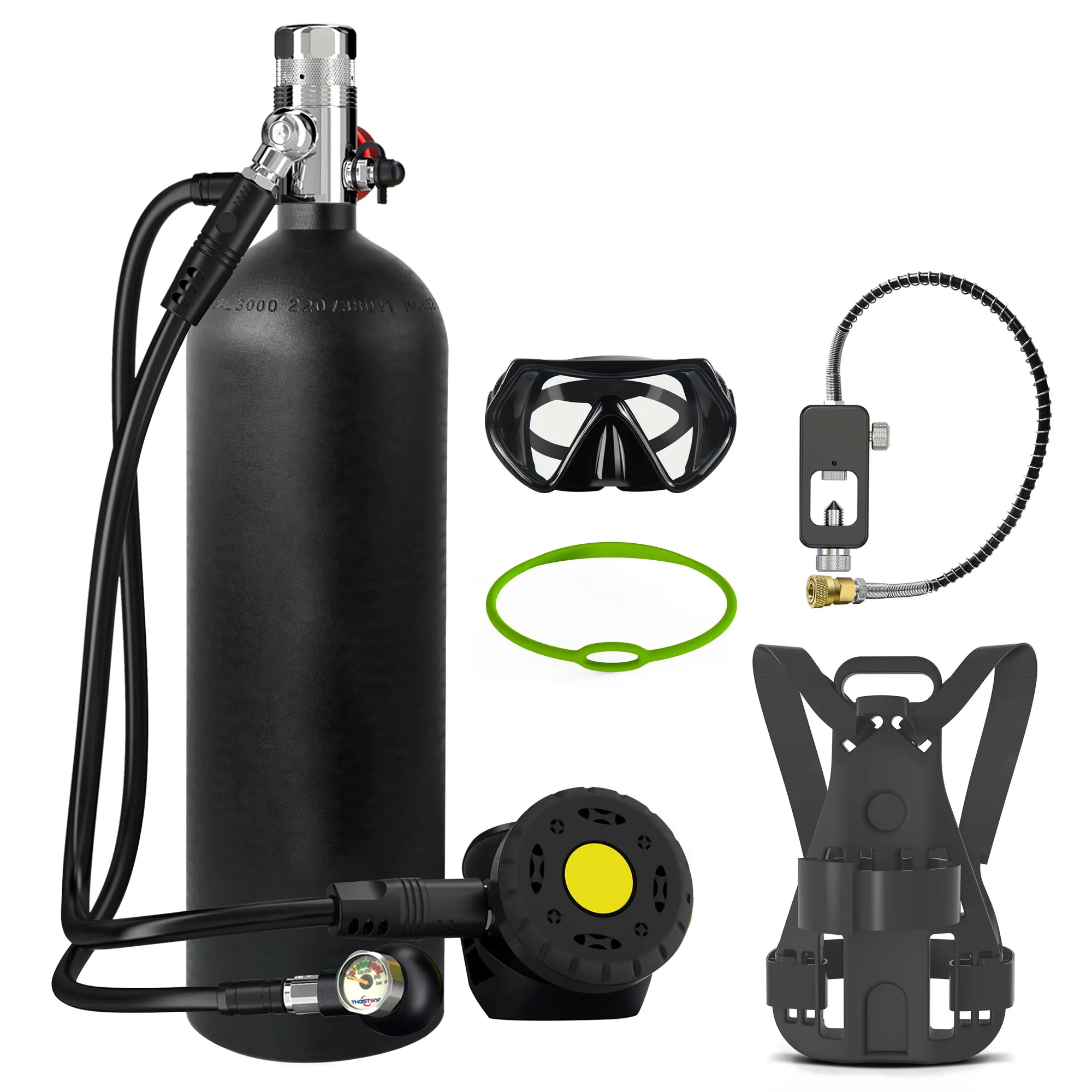 High Quality Aluminium Air Diving Tank Cylinder 4L Water Capacity Lung Tank for Underwater sports