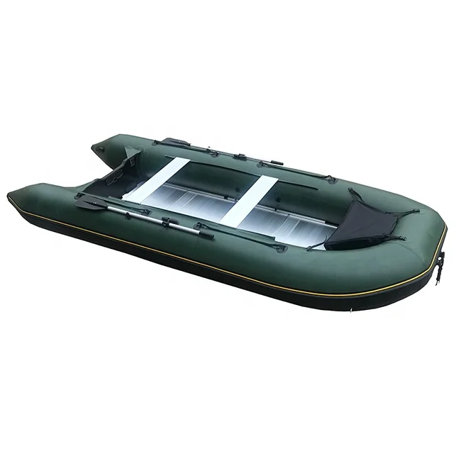 15ft 450cm Water Sport Aluminum Floor Folding PVC Inflatable Row Boats
