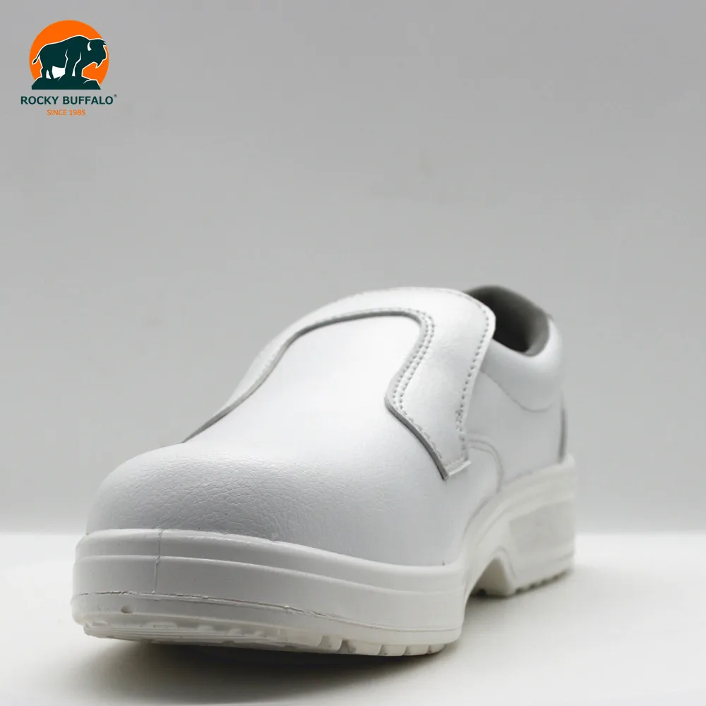 SB SRC Non Slip White Operating Theatre Medicated Hospital Clogs Nurse Shoes for Female Women