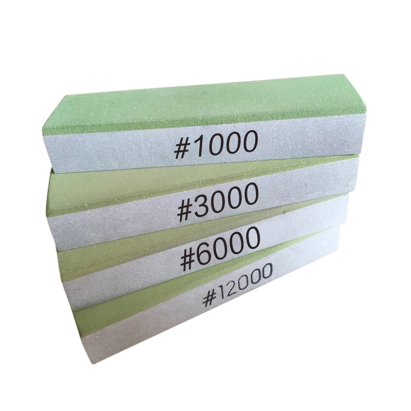 Поставщик DMD, Заводская каменная точилка, алмазная Смола 70*20*11 мм, алюминий, 100 шт., зеленая, 45 г, цветная коробка, устойчивая упаковка, в наличии