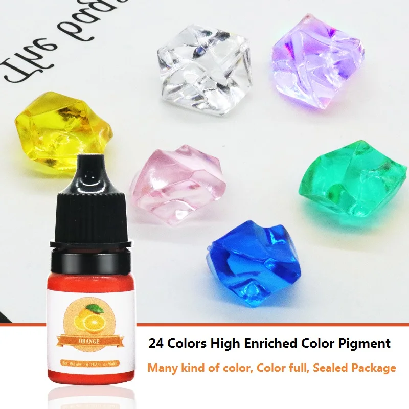 Osbang Manufacturer 20 colors 5mlbottle High Enriched Color Pigment High Concentrated Color Pigment for candle epoxy resin