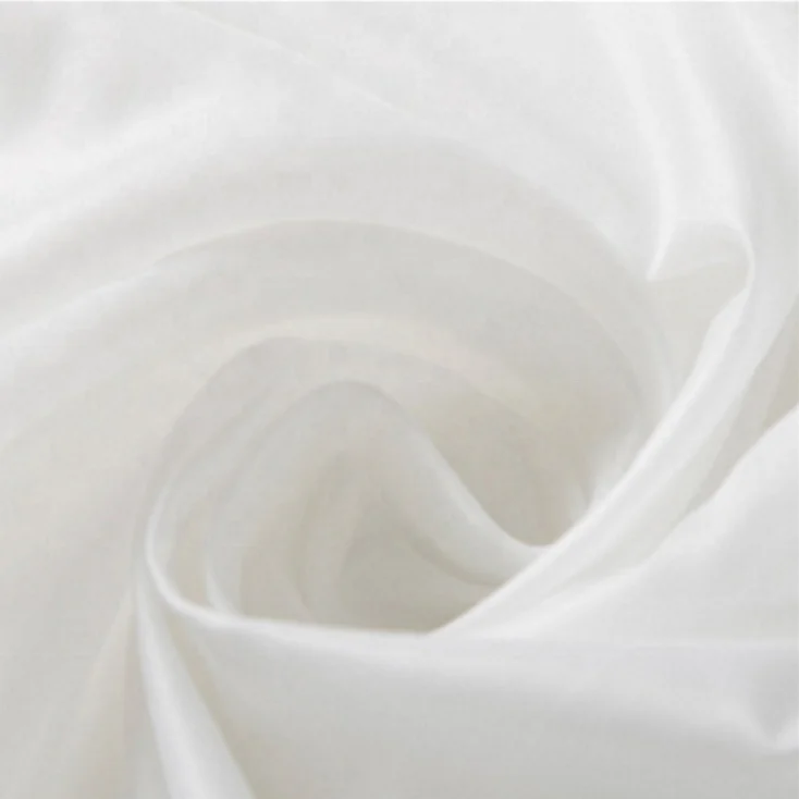 Wholesale 300T 380T 20D 50D Bedding Lining Sublimation White Polyester Taffeta Downproof Interlining Fabric