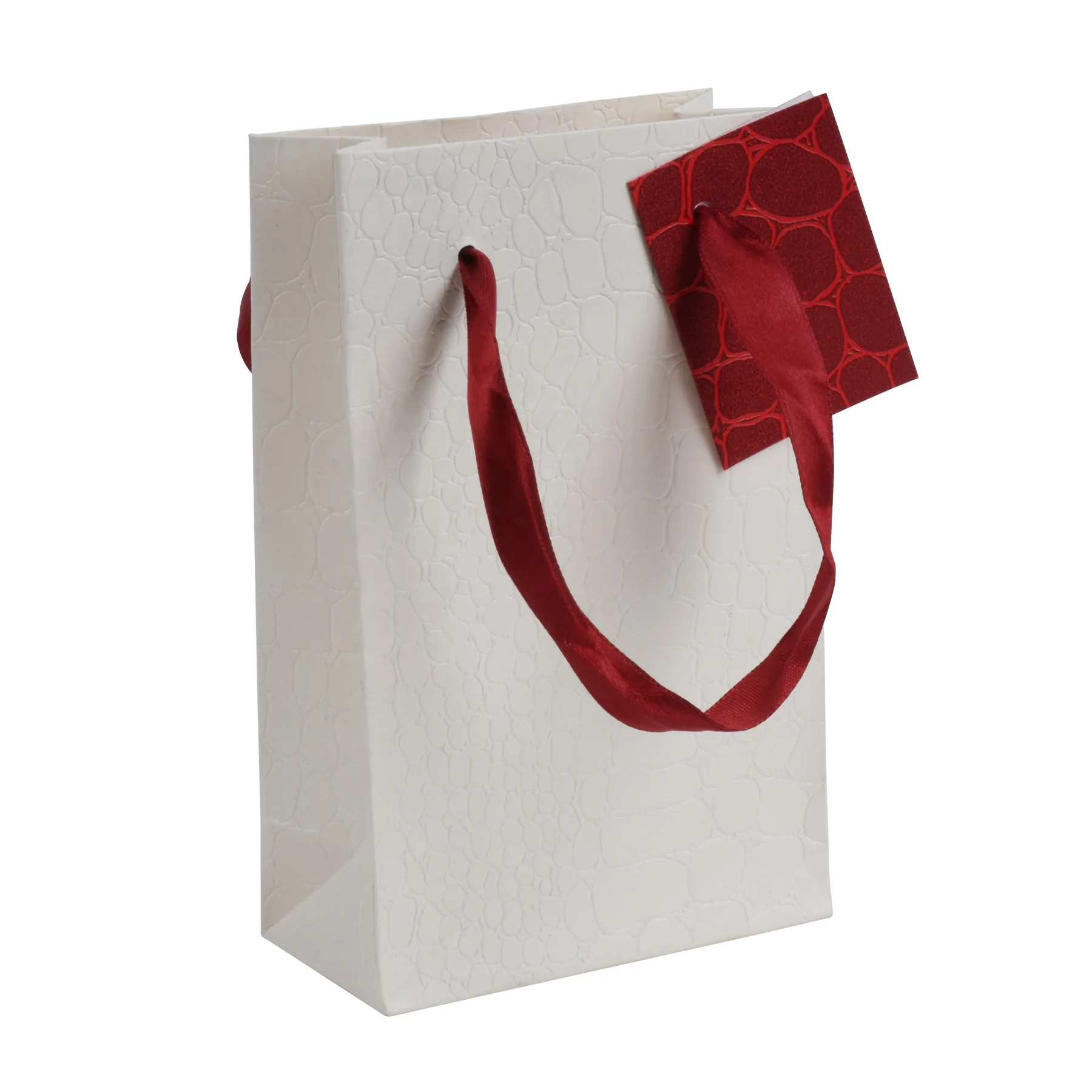Fashionable wholesale hard kraft paper printed folding jewellery gift paper bags