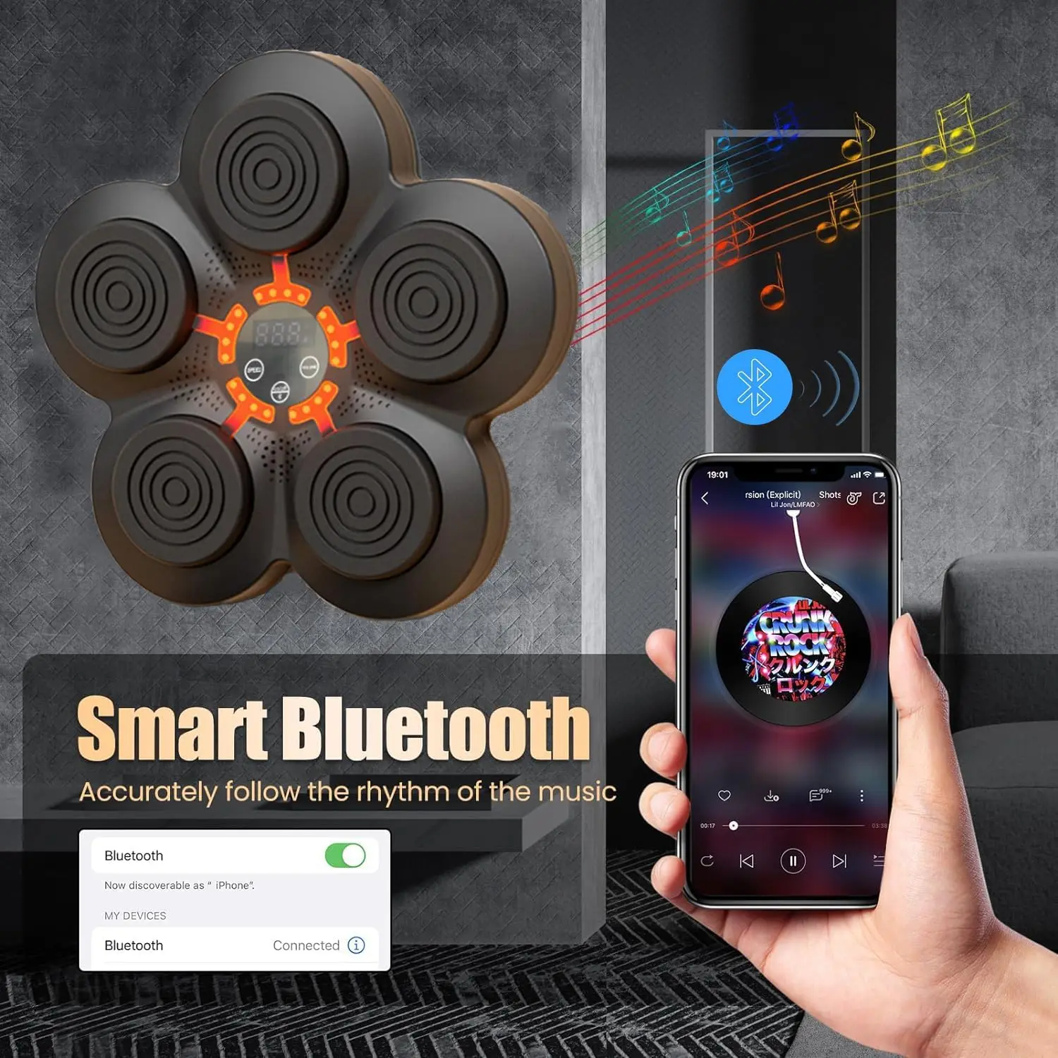 Home Indoor Intelligent Music Electronic Adult Child Boxing Machine Smart Music Boxing Machine