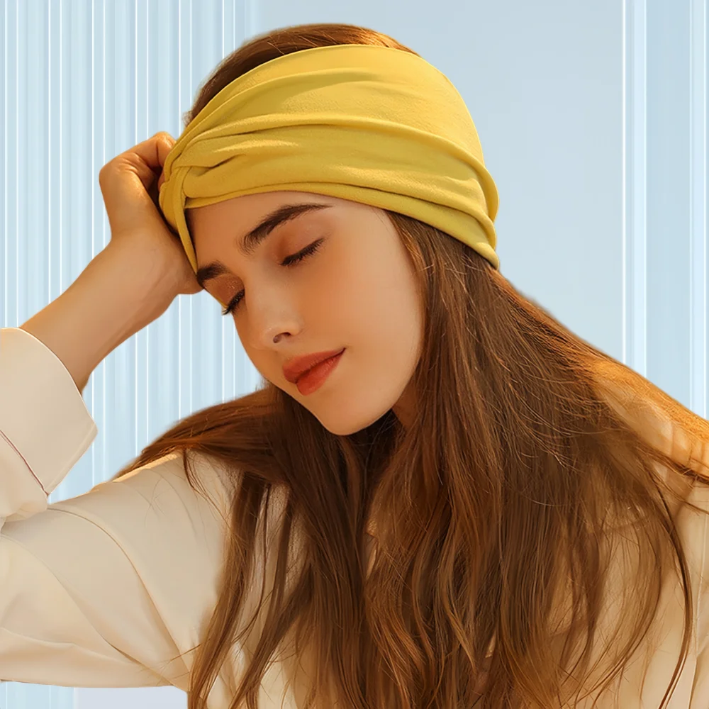 Turban Knit Head Wrap Stylish Hairband Accessory Sport Headband