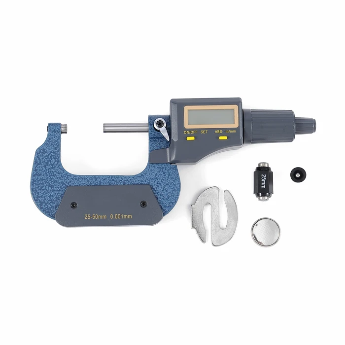0-25mm 0.001mm high quality electronic outside micrometer digital micrometer with big screen