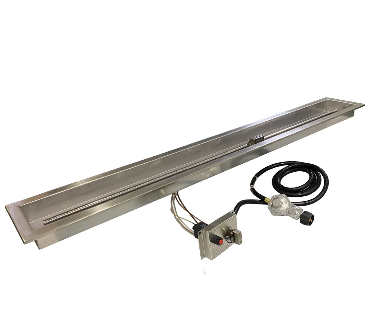 Уличная линейная горелка большого размера из нержавеющей стали, 90000 BTU с линейной горелкой для Огненного стола и камина