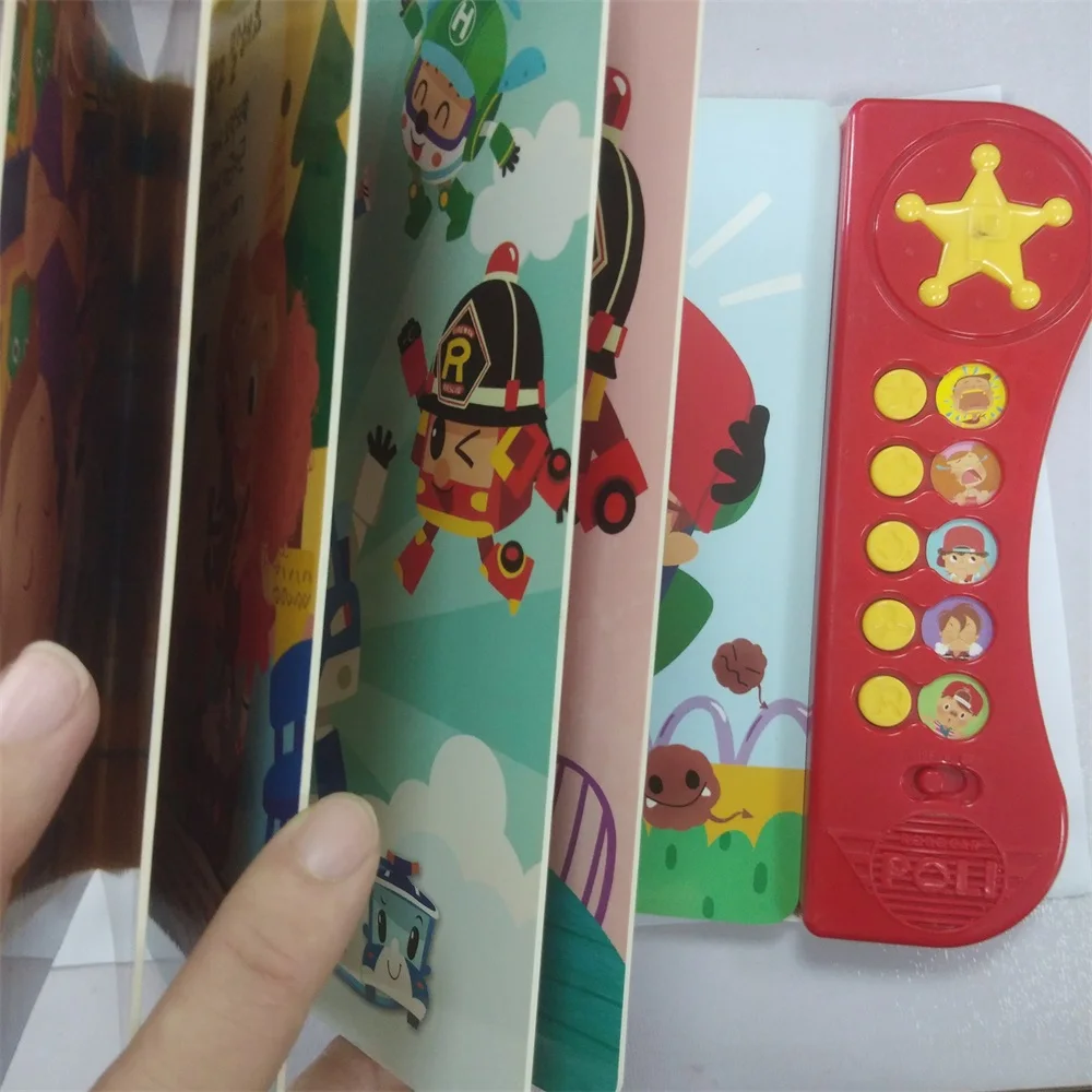Customized Children Early Education Korean Electronic Sound Books with Audio Button