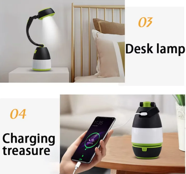 SOHOT Work Light LED Cell Phone Emergency USB Lantern Camping Light Rechargeable Multifunctional Led Light Camping Powerbank