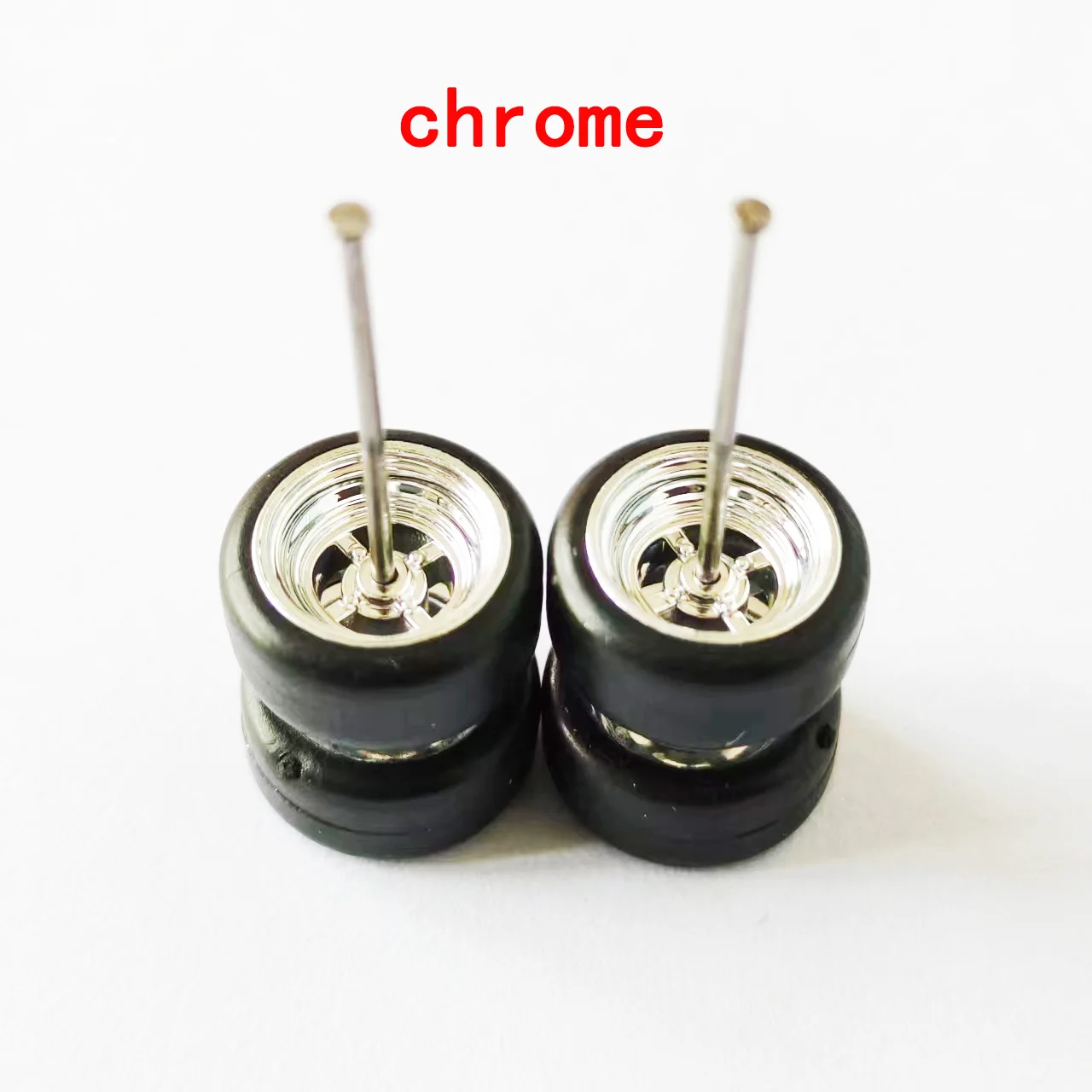 1/64 Chrome Wheels or Offroad Tires 10.8/11.2/14mm Electroplated Wheel for 1:64 Matchbox Domeka Hotwheel Diecast Car Model Cars