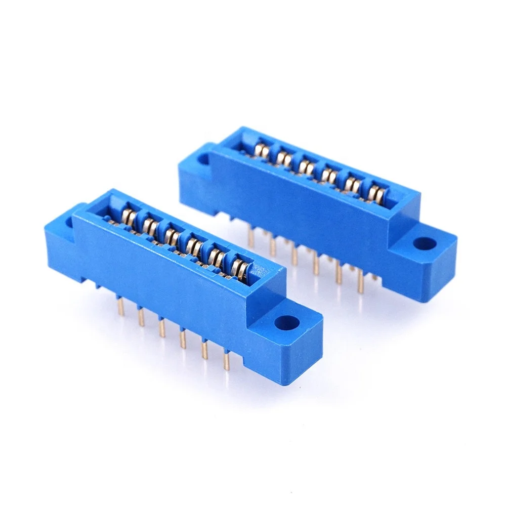 Коннектор для кромки карты 3 96 мм Шаг слот 12 штырьков печатная плата Золотая отверстие сквозных отверстий фланцевое крепление панели два ряда