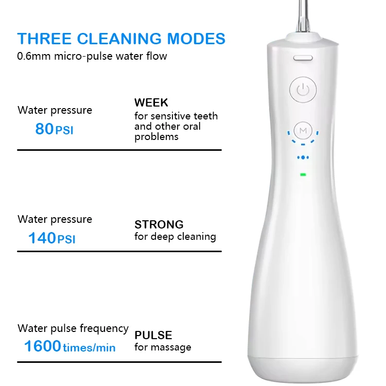 Oral Irrigator Fast Delivery Hot Selling Cheap Price H20 Water Flosser Oral Free Water Dental Flosser