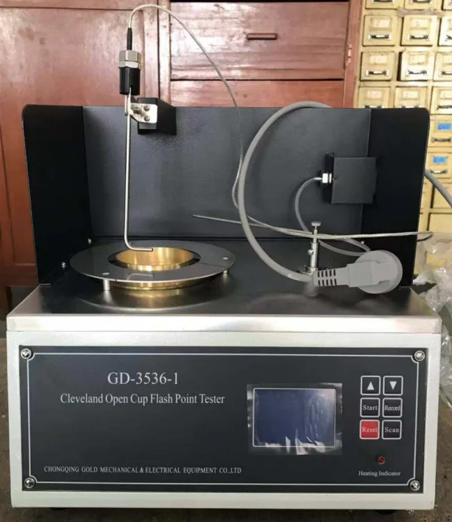 Cleveland Open Cup Measuring Flash Point Instrument for Lubricating Oil