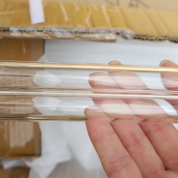 Фабрика высокого качества на заказ размер двойной трубки стены Толстая кварцевая стеклянная трубка труба