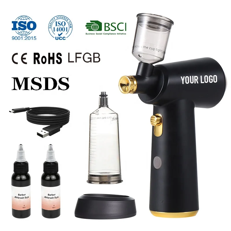 Ergonomic Design Hair Salon Styling New Trend Wireless Charging Airbrush