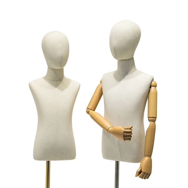 Fabric Half Body Female Torso Mannequin - Perfect for Clothing Display, Sewing, and Fashion Design New Model Discount Offer