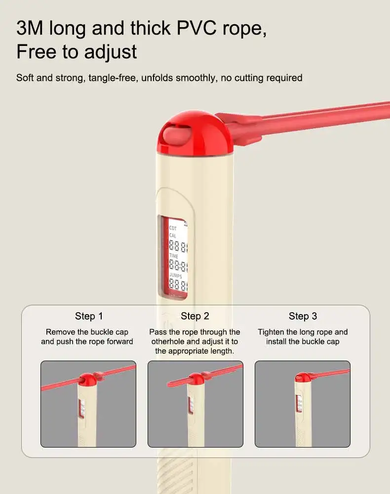 New arrival calorie counter digital cordless jump rope home exercise weight loss skipping rope