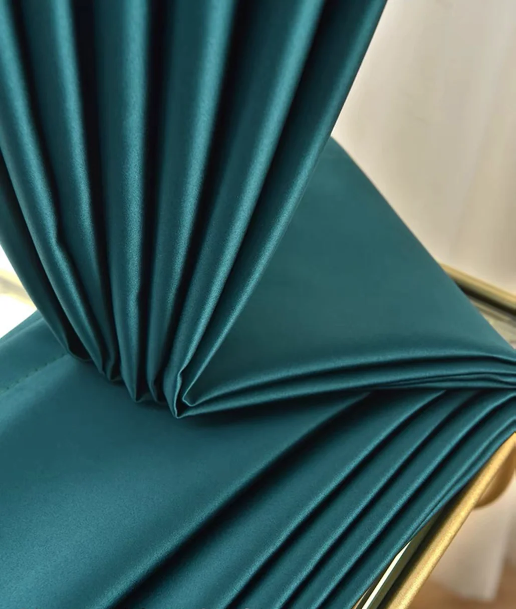 New high density solid color darkening shade 100% polyester blackout curtain fabric for bedroom living room