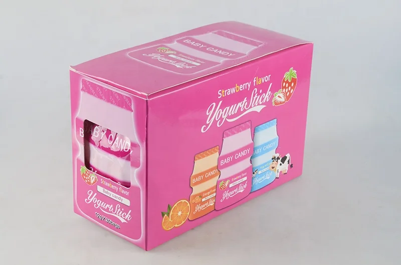 Yogurt tablet compressed candy stick