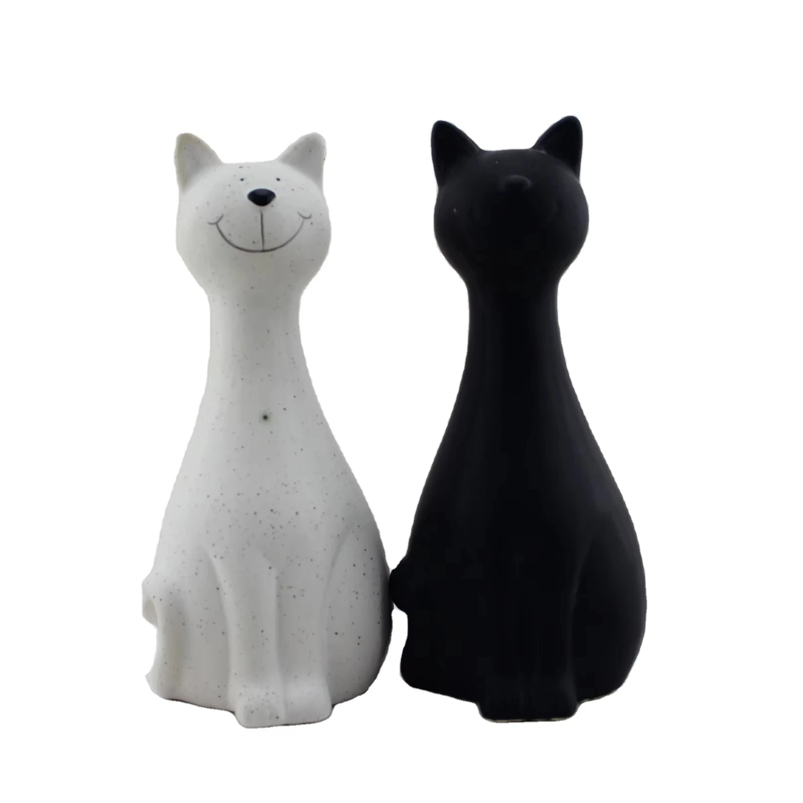 MakeWell Factory cat lover gift Cute black and white couple cat tabletop decoration figurine tabletop decoration kitten figurine