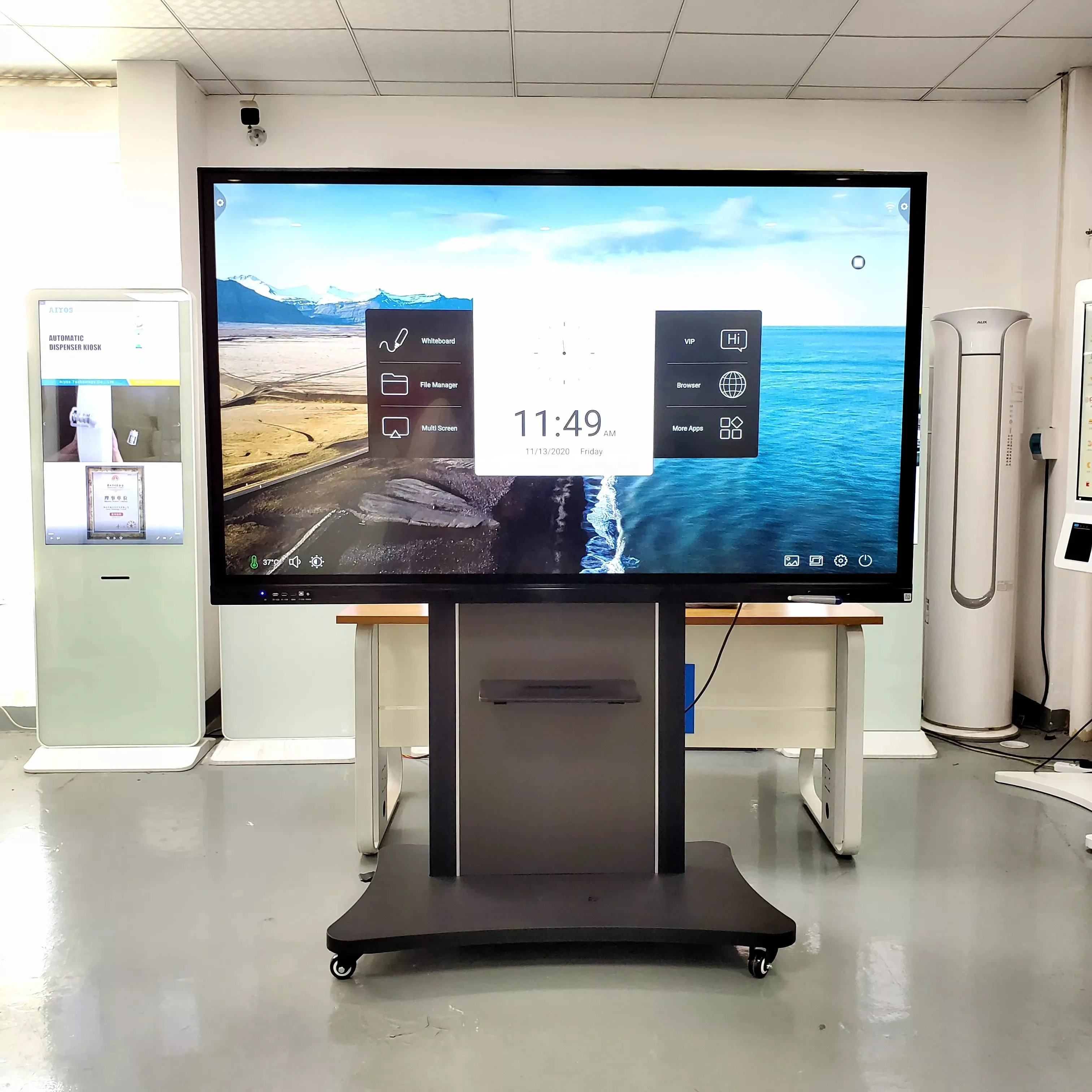55 65 75 85 Inch School Teaching Touch smart board All In One Machine Interactive whiteboard