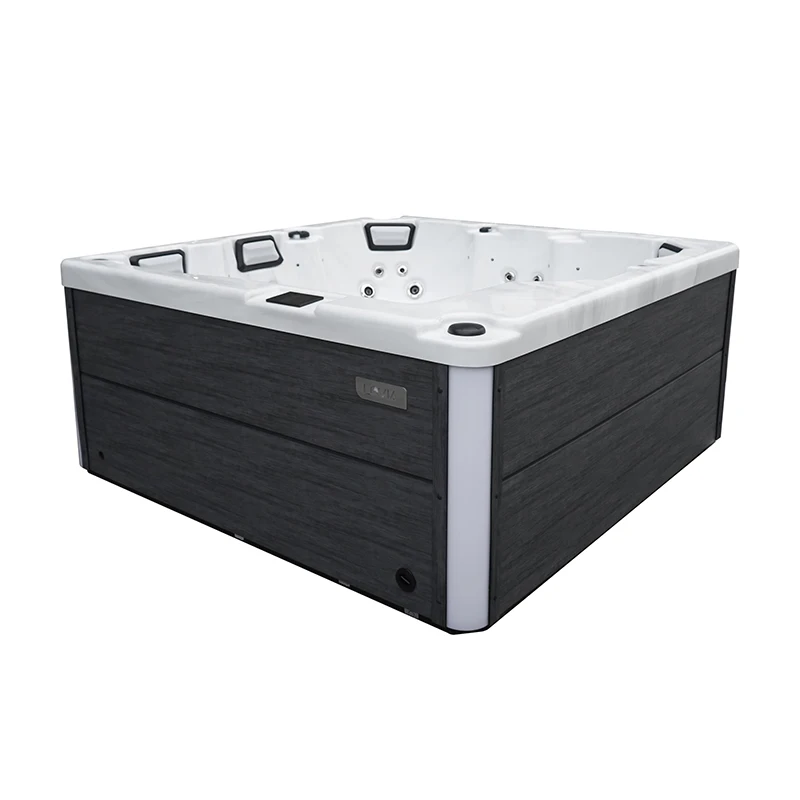Modern 2m Deluxe Acrylic Freestanding Hot Tub Whirlpool with Luxurious Massage Jets Includes Drainer-a Bathtub Accessory