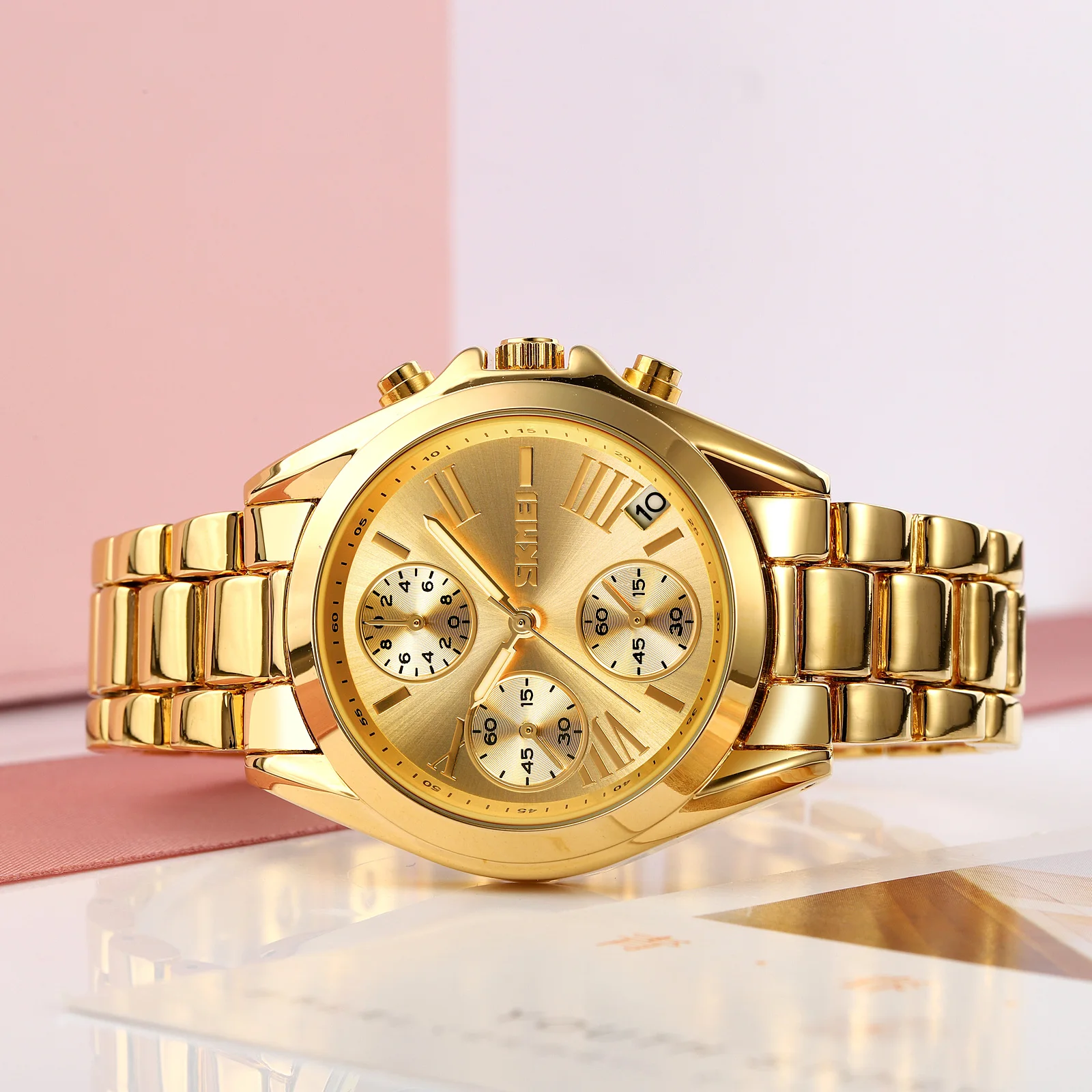 Women New Watch 2022 SKMEI Lady Stylish 1897 Custom Your Own Brand Waterproof Quartz Pulseras Reloj Men Elegant Watches