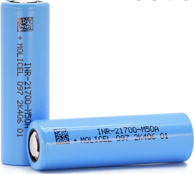 100% Original MOLICEL INR21700 M50A 3.7V 5000mAh Rechargeable Li-ion Power 21700 3C 10A Discharge Lithium Ion Batteries