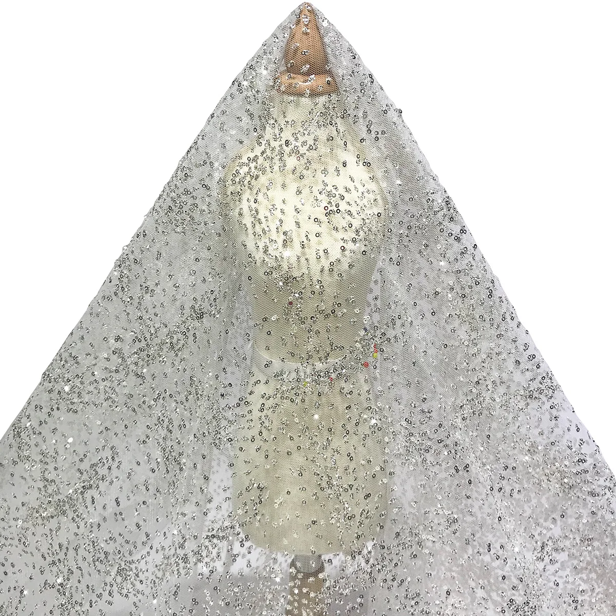 Роскошная африканская Серебряная блестящая одежда Тюль эластичная кружевная ткань для блестящих вечерних женских платьев материал с французскими блестками