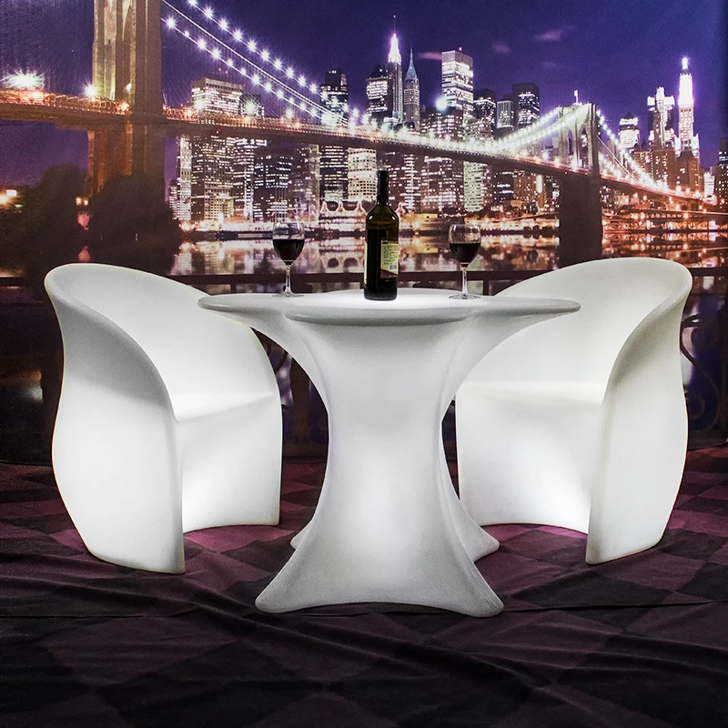 Factory direct price remote control 16 colors changing light up sofa chair seats illuminated led lounge flower chair